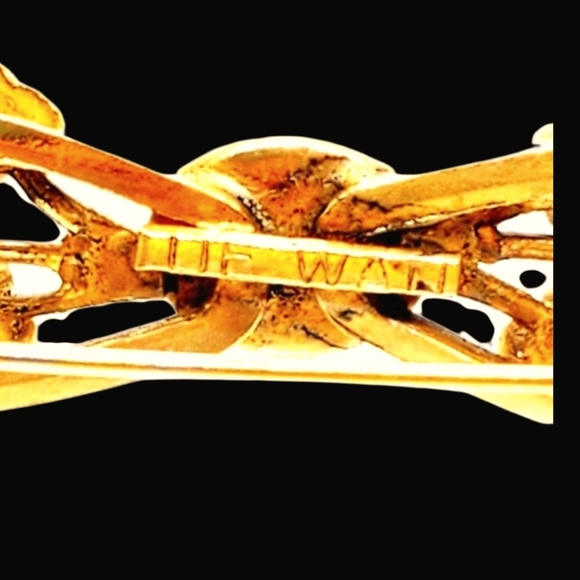 De Wan Italy Mid- Century Gemstone Brooch - Picture 4 of 4